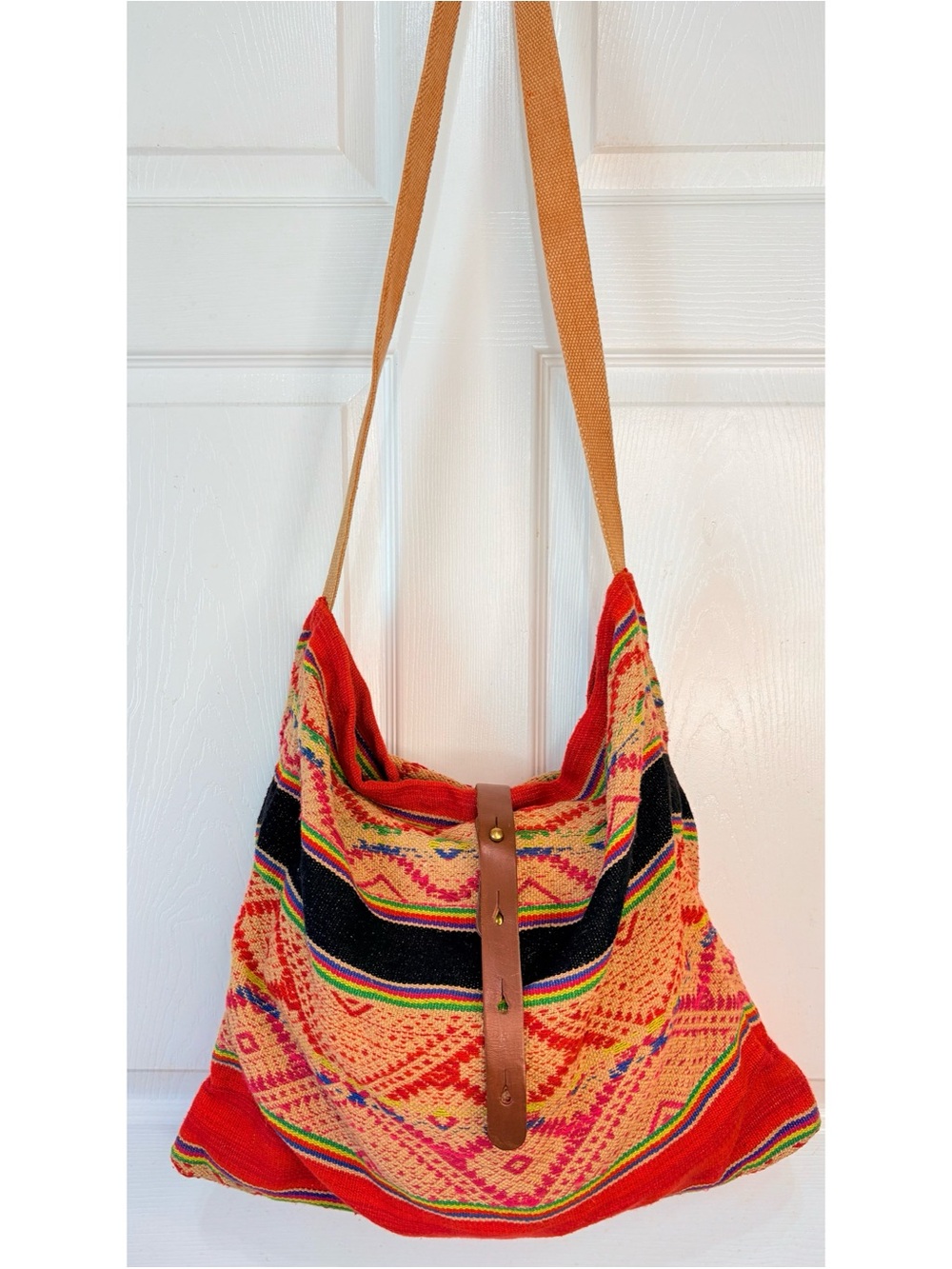 LOVESTITCH Kilim Tribal Woven Hippie Festival Boho Cross Body Bag